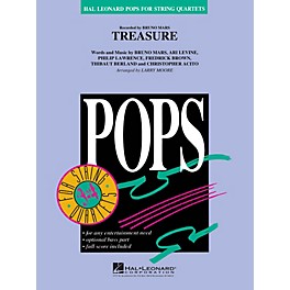 Hal Leonard Treasure Pops For String Quartet Series by Bruno Mars Arranged by Larry Moore