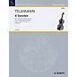 Schott 6 Sonatas - Vol. 1:1-3 Schott Series Composed by Georg Philipp Telemann thumbnail