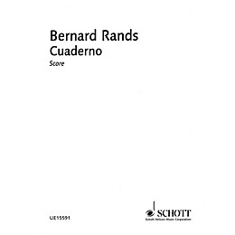 Schott Cuaderno Schott Series Softcover Composed by Bernard Rands