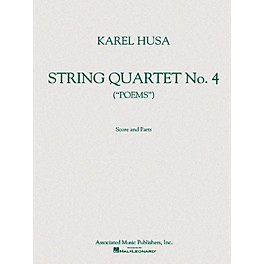 Associated String Quartet No. 4 (Poems) Score and Parts String Ensemble Series Composed by Karel Husa