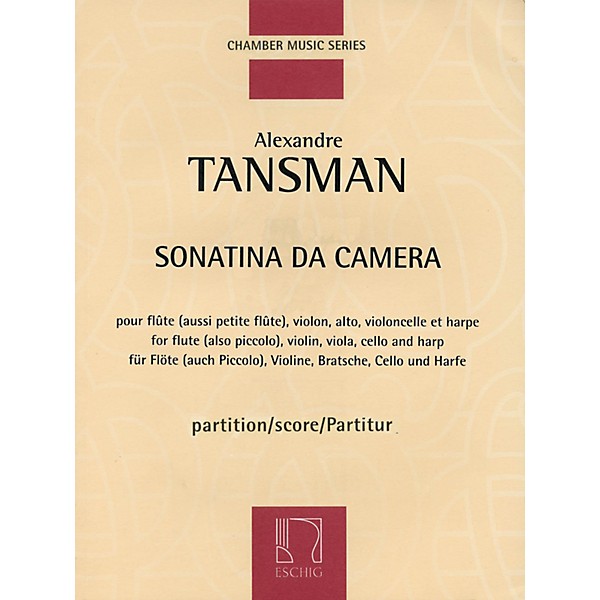 Max Eschig Sonatina da camera (Score) Editions Durand Series Composed by Alexandre Tansman