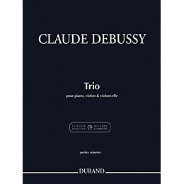 Durand Trio for Piano, Violin and Cello Editions Durand Series Softcover Composed by Claude Debussy