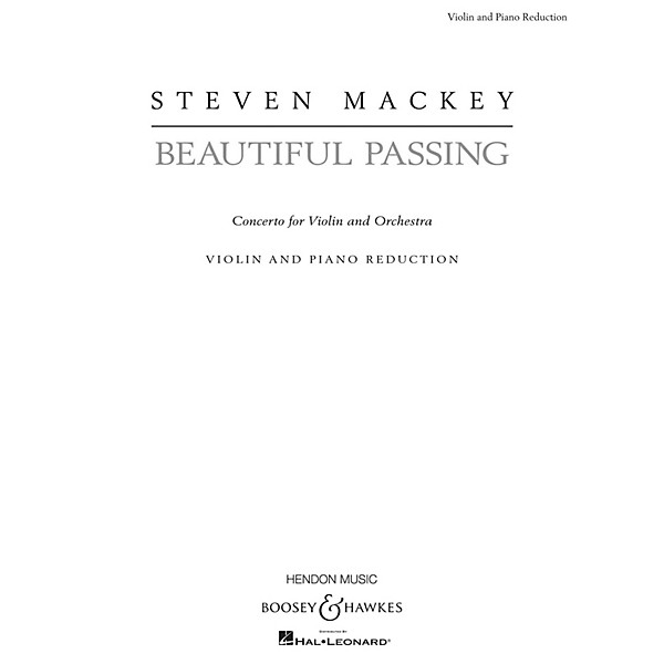 Boosey and Hawkes Beautiful Passing (Solo Violin with Piano Reduction) Boosey & Hawkes Chamber Music Series Softcover