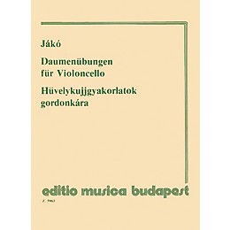 Editio Musica Budapest Thumb Exercises - Violoncello EMB Series
