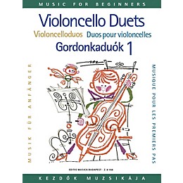 Editio Musica Budapest Violoncello Duos for Beginners - Volume 1 EMB Series Composed by Arpad Pejtsik