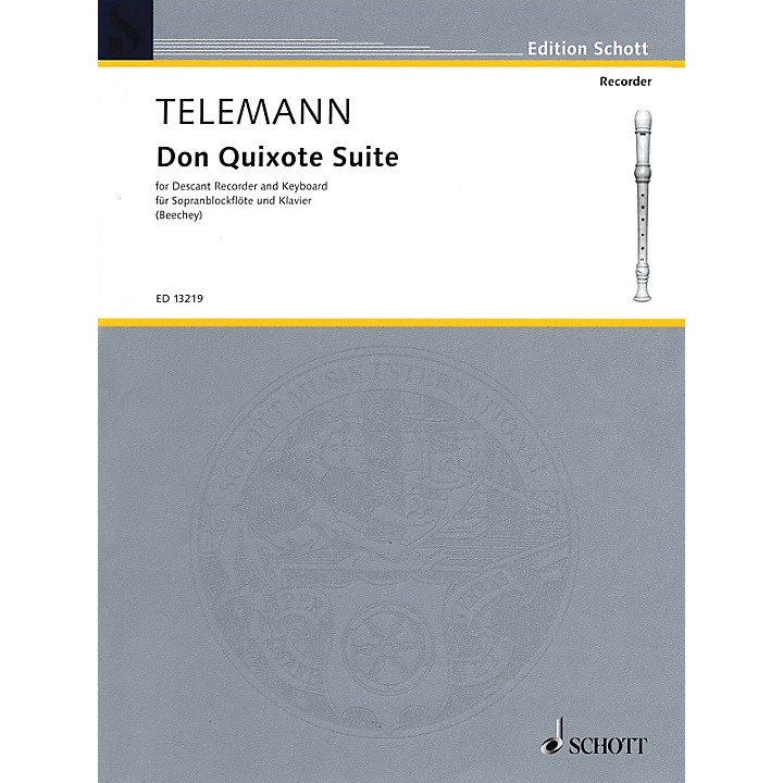 Schott Don Quixote Suite (for Descant Recorder and Piano) Woodwind Series Softcover Guitar Center