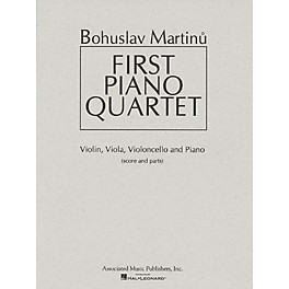 Associated First Piano Quartet (Score and Parts) Ensemble Series Composed by Bohuslav Martinu