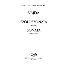 Editio Musica Budapest Sonata for Solo Violin EMB Series Softcover