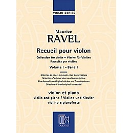 Editions Durand Collection for Violin and Piano, Vol. 1 Editions Durand Series Softcover Composed by Maurice Ravel