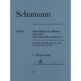 G. Henle Verlag 5 Pieces in Folk Style, Op. 102 Henle Music by Robert Schumann Edited by Ernst Herttrich