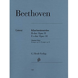 G. Henle Verlag Clarinet Trios B Flat Major Op. 11 and E Flat Major Op. 38 Henle Music by Ludwig van Beethoven