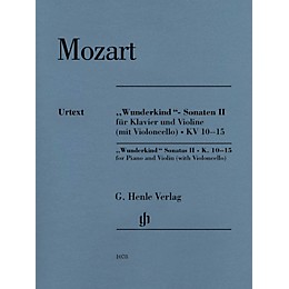 G. Henle Verlag Mozart - Wunderkind Sonatas, Vol 2, K. 10-15 Henle Music by Mozart Edited by Wolf-Dieter Seiffert