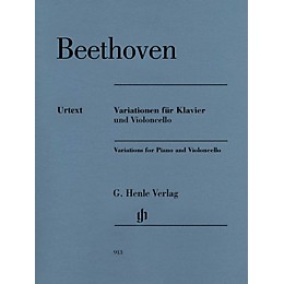 G. Henle Verlag Variations for Piano and Violoncello Henle Music by Beethoven Edited by Jens Dufner