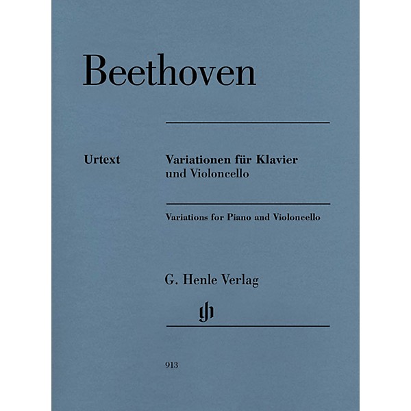 G. Henle Verlag Variations for Piano and Violoncello Henle Music by Beethoven Edited by Jens Dufner