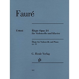 G. Henle Verlag Gabriel Faure - Elegie for Violoncello and Piano, Op. 24 Henle Music by Faure Edited by Monnier