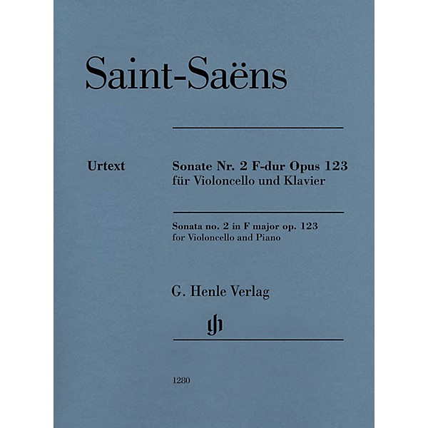G. Henle Verlag Sonata for Violoncello and Piano No. 2 in F Major, Op. 123 Henle Music Folios Series Softcover