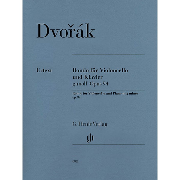 G. Henle Verlag Rondo for Violoncello and Piano G minor Op. 94 Henle Music Folios Series Softcover