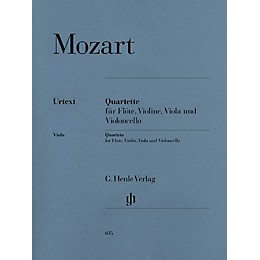 G. Henle Verlag Quartets for Flute, Violin, Viola, and Violoncello Henle Music by Wolfgang Amadeus Mozart