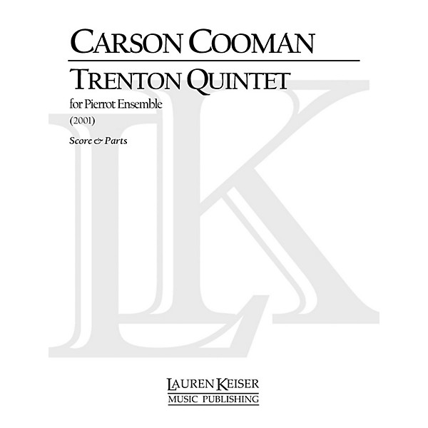 Lauren Keiser Music Publishing Trenton Quintet LKM Music Series Composed by Carson Cooman