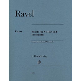 G. Henle Verlag Sonata for Violin and Violoncello Henle Music Folios Series Softcover Composed by Maurice Ravel