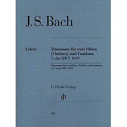 G. Henle Verlag Trio Sonata for Two Flutes and Continuo in G Major, BWV 1039 Henle Music by Johann Sebastian Bach