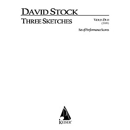 Lauren Keiser Music Publishing 3 Sketches for Vioin Duo (Performance Scores) LKM Music Series Composed by David Stock