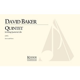 Lauren Keiser Music Publishing Quintet for String Quartet and Cello (Score and Parts) LKM Music Series Composed by David Baker