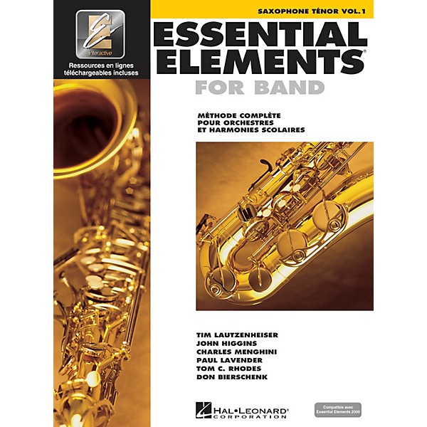 Hal Leonard FRENCH EDITION Essential Elements EE2000 Tenor Saxophone (Book/Online Media)