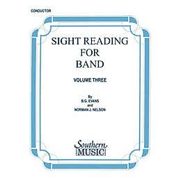 Southern Sight Reading for Band, Book 3 (Alto Sax 2) Southern Music Series  by Billy Evans