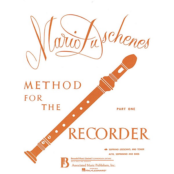 Associated Method for the Recorder - Part 1 (Recorder Method) Recorder Method Series by Mario Duschenes
