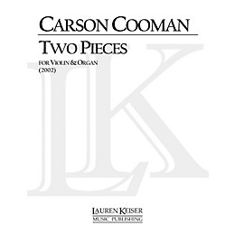 Lauren Keiser Music Publishing Two Pieces for Violin and Organ LKM Music Series Composed by Carson Cooman