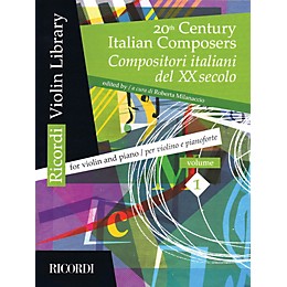 Ricordi 20th Century Italian Composers (Volume 1 Violin and Piano) MGB Series Softcover
