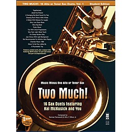 Nektar Two Much! 16 Duets for Saxophone Music Minus One Series Book with CD