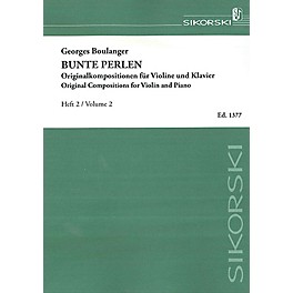 Sikorski Bunte Perlen (Multicolored Beads) String Series Softcover Composed by Georges Boulanger