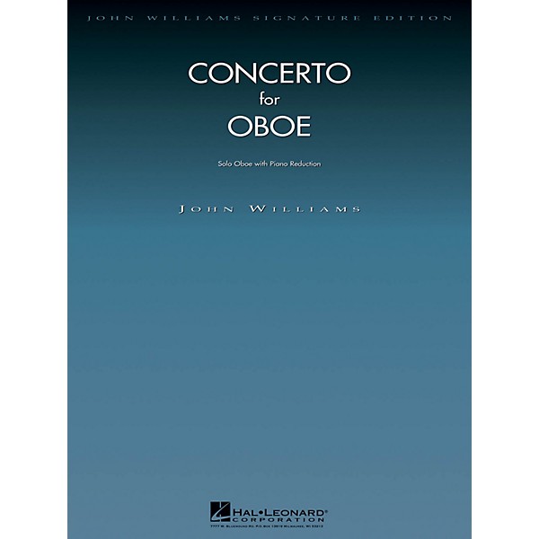 Hal Leonard Conc for Oboe (Oboe with Piano Reduction) John Williams Signature Edition - Woodwinds Series
