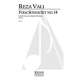 Lauren Keiser Music Publishing Folk Songs: Set No. 14 (Soprano Solo) LKM Music Series  by Reza Vali