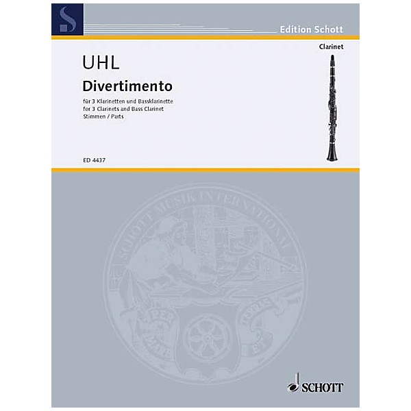 Schott Divertimento (Set of Parts) Schott Series Composed by Alfred Uhl