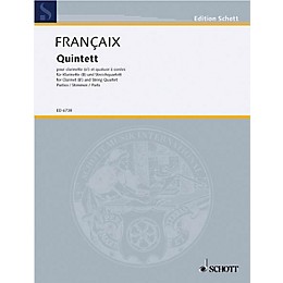 Schott Music Quintet (Set of Parts) Schott Series Composed by Jean Françaix