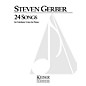 Lauren Keiser Music Publishing 24 Songs for Medium Voice and Piano LKM Music Series  by Steven Gerber thumbnail