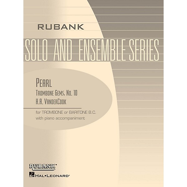 Rubank Publications Pearl (Trombone (Baritone B.C.) Solo with Piano - Grade 3) Rubank Solo/Ensemble Sheet Series