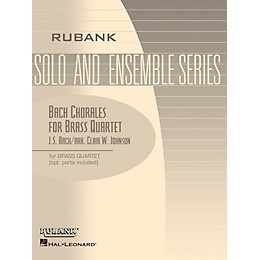 Rubank Publications Bach Chorales for Brass Quartet (Grade 2) Rubank Solo/Ensemble Sheet Series Book