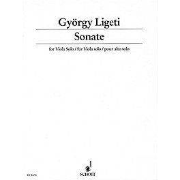 Schott Sonata (1991-1994) (for Solo Viola) Schott Series Composed by György Ligeti