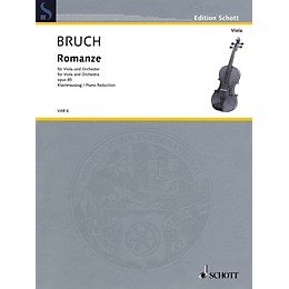 Schott Romance in F Major, Op. 85 (Viola and Piano) Schott Series Composed by Max Bruch