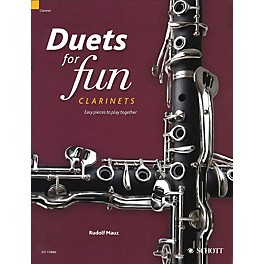 Schott Duets for Fun: Clarinets (Easy Pieces to Play Together) Woodwind Ensemble Series Softcover