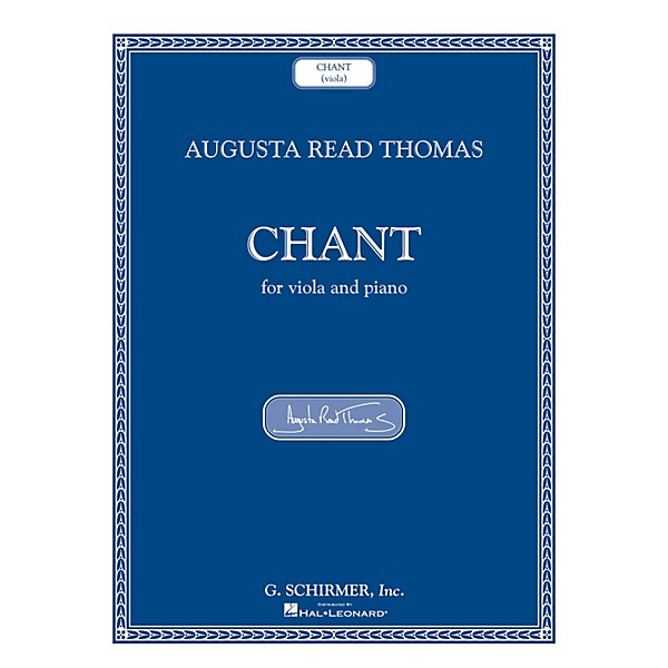 G. Schirmer Chant (Viola and Piano) String Series Softcover