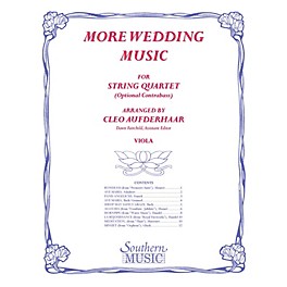 Southern More Wedding Music (Viola Part (from string quartet)) Southern Music Series Arranged by Cleo Aufderhaar