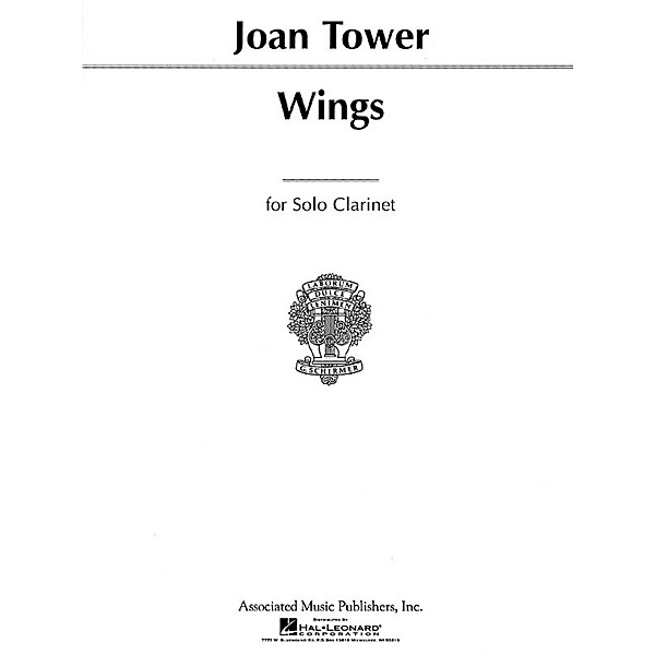 Associated Wings (for Solo Clarinet or Bass Clarinet) Woodwind Solo Series Composed by Joan Tower