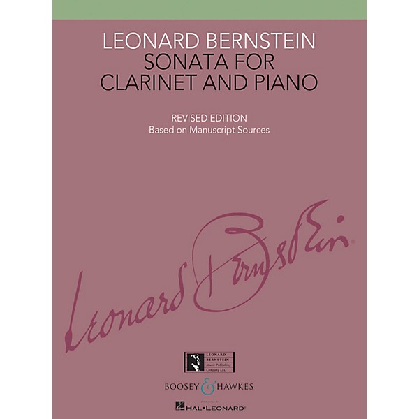Boosey and Hawkes Sonata for Clarinet and Piano Boosey & Hawkes Chamber Music Series Composed by Leonard Bernstein