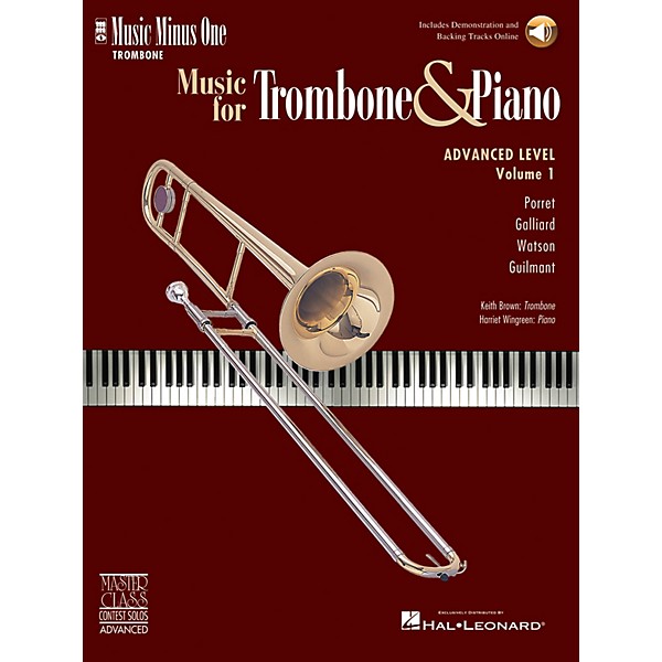 Nektar Advanced Trombone Solos, Volume 1 (for Trombone) Music Minus One Series Softcover with CD