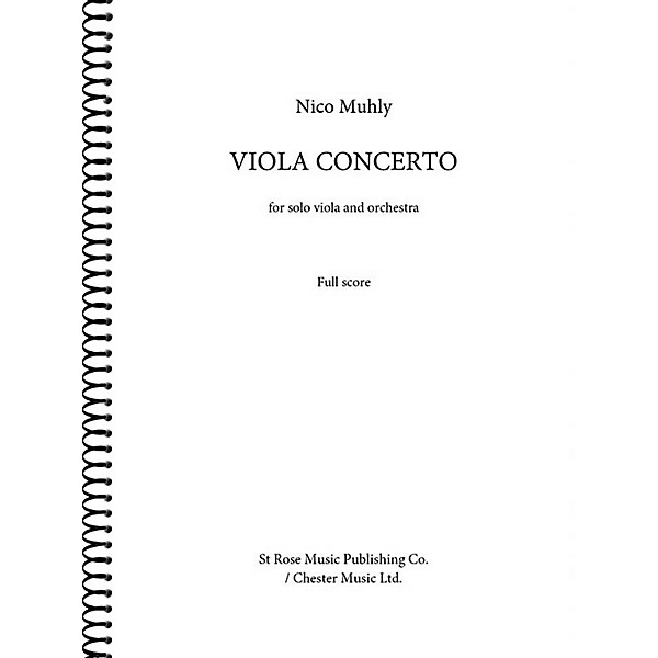 St. Rose Music Publishing Co. Viola Concerto (for Viola and Orchestra (Full Score)) Music Sales America Series Softcover b...